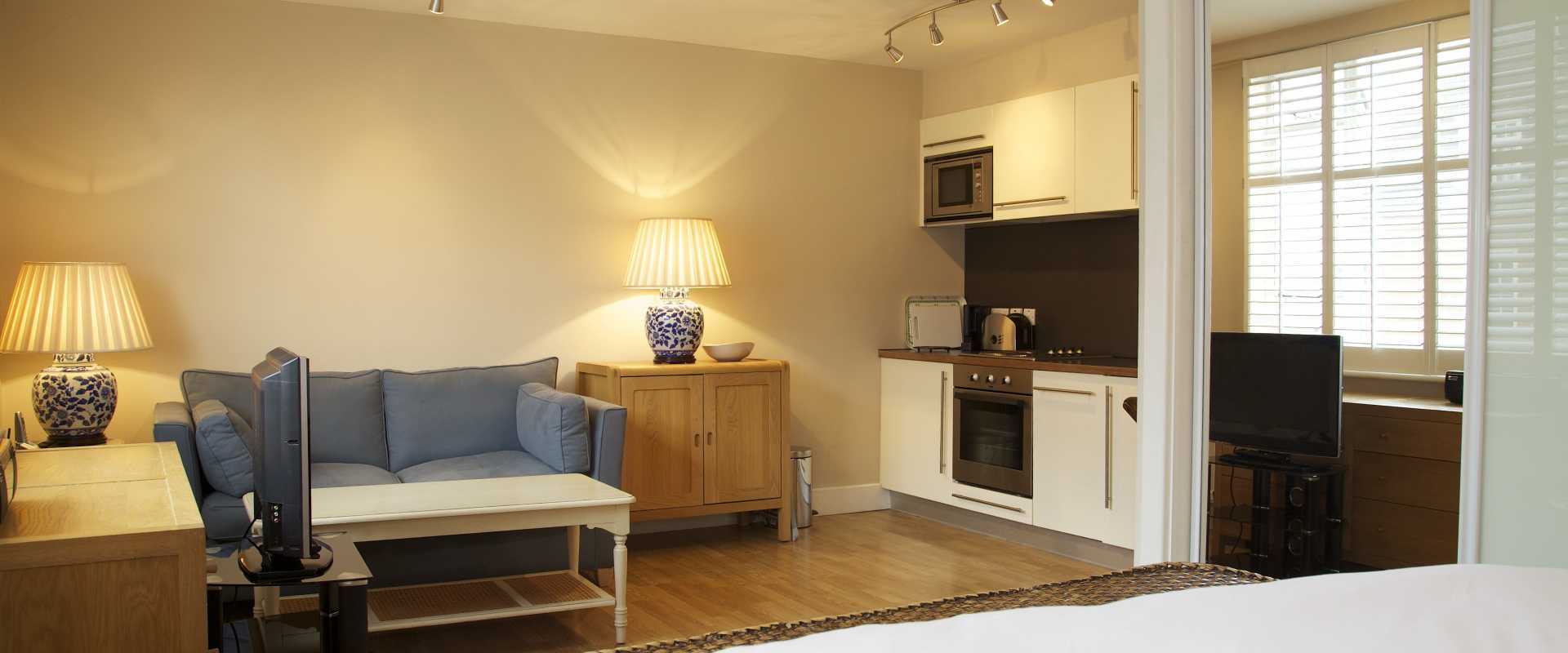 Superior studio apartment in art deco development A Place Like Home